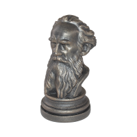 Бюст Лев Толстой, в патине