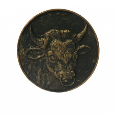 Монета "Год быка", в патине