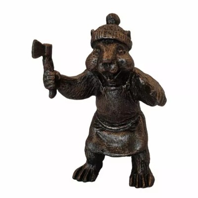 Статуэтка "Бобр", в патине