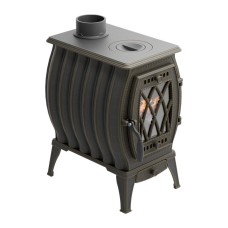 Печь-камин из чугуна ПМЧ-10С, со стеклом Печь-камин из чугуна ПМЧ-10С, со стеклом
