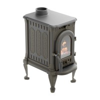 Печь-камин из чугуна ПМЧ-6С , со стеклом