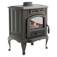 Печь-камин из чугуна ПМЧ-12С, со стеклом